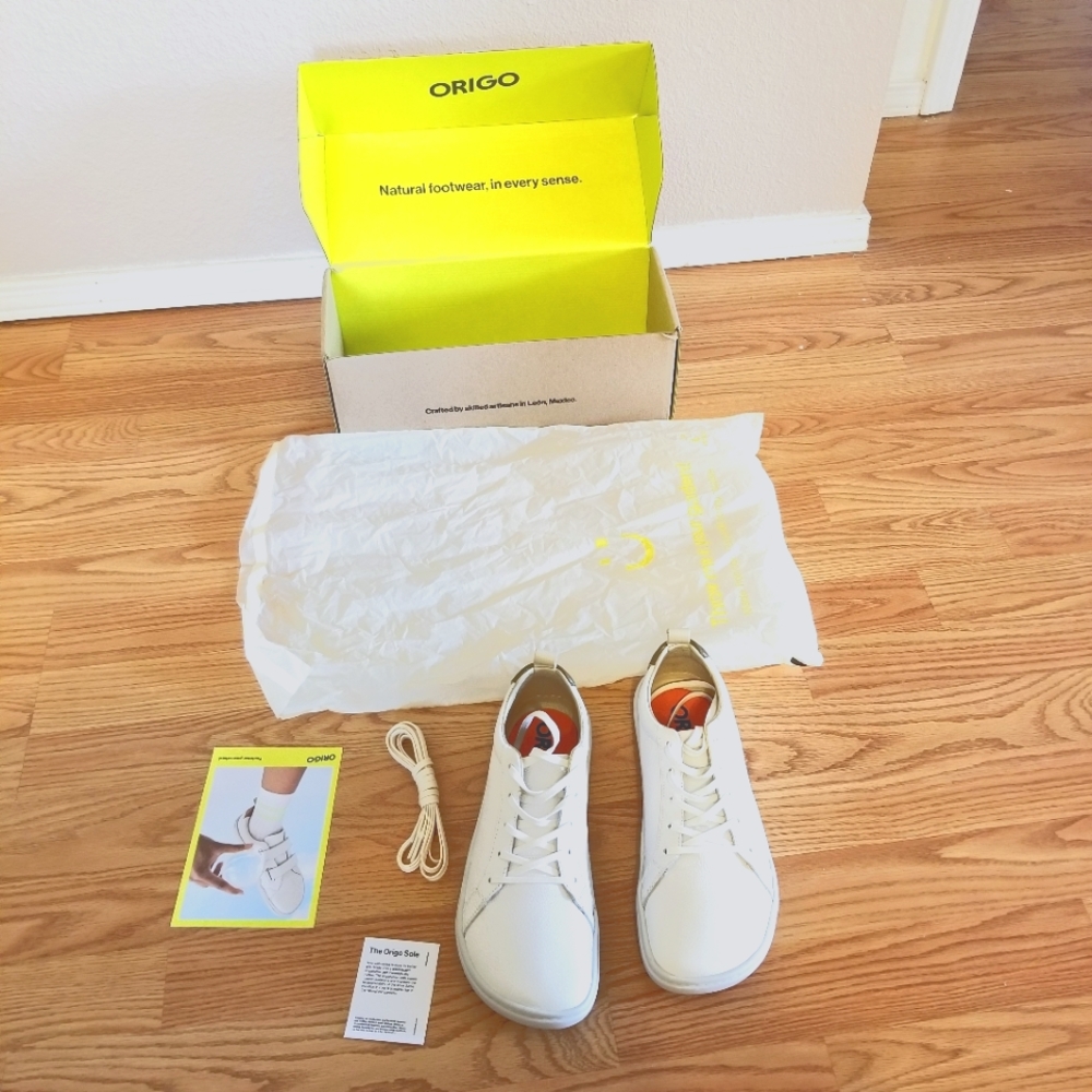 Origo Everyday Sneaker, Natural Leather, Size 9 US, 39/40 EU